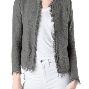 IRO Women's Shavani Gray Fringe Sweater